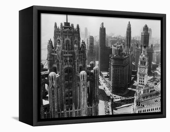 Chicago Skyscrapers in the Early 20th Century-Bettmann-Framed Stretched Canvas