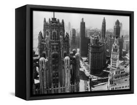 Chicago Skyscrapers in the Early 20th Century-Bettmann-Framed Stretched Canvas