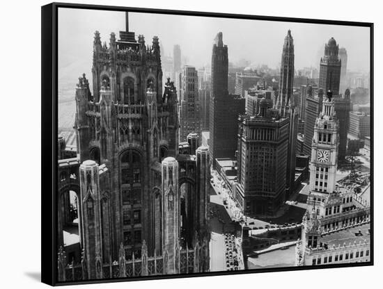 Chicago Skyscrapers in the Early 20th Century-Bettmann-Framed Stretched Canvas