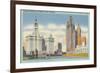 Chicago Skyscrapers-null-Framed Art Print