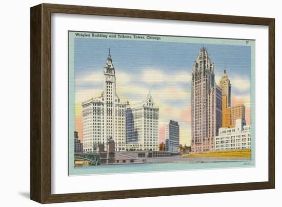 Chicago Skyscrapers-null-Framed Art Print