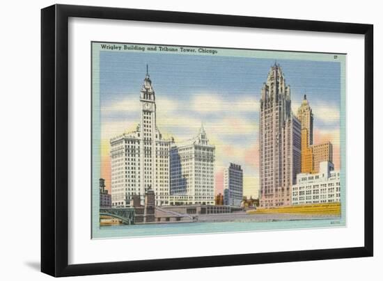 Chicago Skyscrapers-null-Framed Art Print