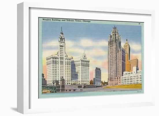 Chicago Skyscrapers-null-Framed Art Print