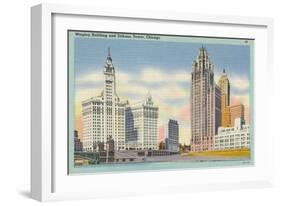 Chicago Skyscrapers-null-Framed Art Print