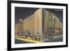 Chicago Stadium at Night, Chicago, Illinois-null-Framed Art Print