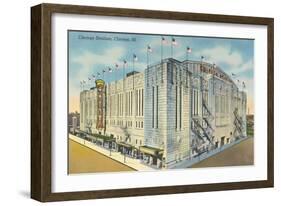 Chicago Stadium, Chicago, Illinois-null-Framed Art Print