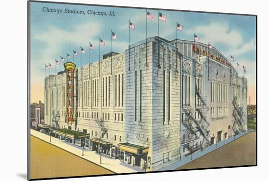 Chicago Stadium, Chicago, Illinois-null-Mounted Art Print