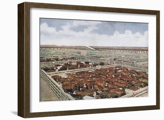 Chicago Stock Yards-null-Framed Art Print