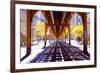 Chicago Street-Elevate Train-null-Framed Art Print