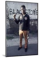 Chicago Street Gang Member from the Blackstone Rangers Showing His Fist, Chicago, IL, 1968-Declan Haun-Mounted Photographic Print