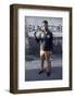 Chicago Street Gang Member from the Blackstone Rangers Showing His Fist, Chicago, IL, 1968-Declan Haun-Framed Premium Photographic Print