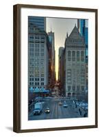 Chicago Street Scene-Steve Gadomski-Framed Photographic Print