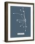 Chicago Subway Map I-null-Framed Art Print