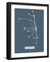 Chicago Subway Map I-null-Framed Art Print