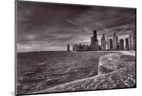 Chicago Sunrise BW-Steve Gadomski-Mounted Photographic Print