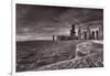 Chicago Sunrise BW-Steve Gadomski-Framed Photographic Print