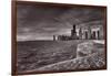 Chicago Sunrise BW-Steve Gadomski-Framed Photographic Print