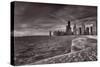 Chicago Sunrise BW-Steve Gadomski-Stretched Canvas