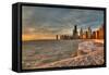 Chicago Sunrise-Steve Gadomski-Framed Stretched Canvas