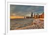 Chicago Sunrise-Steve Gadomski-Framed Photographic Print