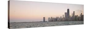 Chicago Sunset-NjR Photos-Stretched Canvas