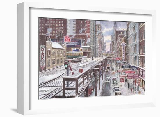 Chicago, The Loop-Stanton Manolakas-Framed Giclee Print