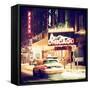 Chicago the Musical - Ambassador Theatre by Winter Night at Times Square-Philippe Hugonnard-Framed Stretched Canvas