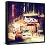 Chicago the Musical - Ambassador Theatre by Winter Night at Times Square-Philippe Hugonnard-Framed Stretched Canvas