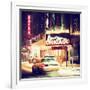 Chicago the Musical - Ambassador Theatre by Winter Night at Times Square-Philippe Hugonnard-Framed Photographic Print