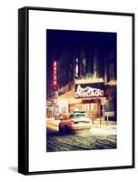 Chicago the Musical - Ambassador Theatre by Winter Night at Times Square-Philippe Hugonnard-Framed Stretched Canvas