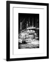 Chicago the Musical - Ambassador Theatre by Winter Night at Times Square-Philippe Hugonnard-Framed Art Print