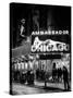 Chicago the Musical - the Ambassador Theatre in Times Square by Night-Philippe Hugonnard-Stretched Canvas