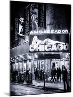 Chicago the Musical - the Ambassador Theatre in Times Square by Night-Philippe Hugonnard-Mounted Photographic Print