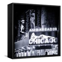 Chicago the Musical - the Ambassador Theatre in Times Square by Night-Philippe Hugonnard-Framed Stretched Canvas