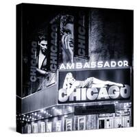 Chicago the Musical - the Ambassador Theatre in Times Square by Night-Philippe Hugonnard-Stretched Canvas