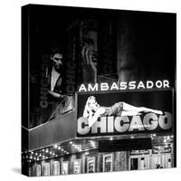 Chicago the Musical - the Ambassador Theatre in Times Square by Night-Philippe Hugonnard-Stretched Canvas