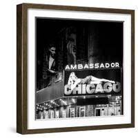 Chicago the Musical - the Ambassador Theatre in Times Square by Night-Philippe Hugonnard-Framed Photographic Print