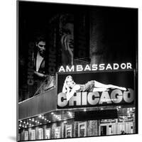 Chicago the Musical - the Ambassador Theatre in Times Square by Night-Philippe Hugonnard-Mounted Photographic Print