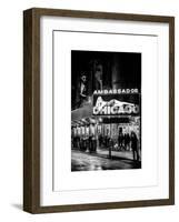 Chicago the Musical - the Ambassador Theatre in Times Square by Night-Philippe Hugonnard-Framed Art Print