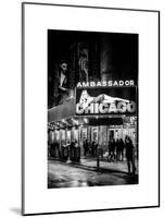 Chicago the Musical - the Ambassador Theatre in Times Square by Night-Philippe Hugonnard-Mounted Art Print