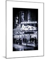 Chicago the Musical - the Ambassador Theatre in Times Square by Night-Philippe Hugonnard-Mounted Art Print