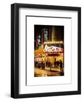 Chicago the Musical - the Ambassador Theatre in Times Square by Night-Philippe Hugonnard-Framed Art Print