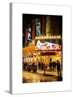 Chicago the Musical - the Ambassador Theatre in Times Square by Night-Philippe Hugonnard-Stretched Canvas