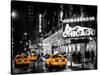 Chicago the Musical - Yellow Cabs in front of the Ambassador Theatre in Times Square by Night-Philippe Hugonnard-Stretched Canvas