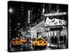 Chicago the Musical - Yellow Cabs in front of the Ambassador Theatre in Times Square by Night-Philippe Hugonnard-Stretched Canvas