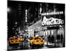 Chicago the Musical - Yellow Cabs in front of the Ambassador Theatre in Times Square by Night-Philippe Hugonnard-Mounted Photographic Print