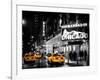 Chicago the Musical - Yellow Cabs in front of the Ambassador Theatre in Times Square by Night-Philippe Hugonnard-Framed Photographic Print