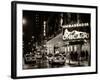 Chicago the Musical - Yellow Cabs in front of the Ambassador Theatre in Times Square by Night-Philippe Hugonnard-Framed Photographic Print