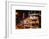 Chicago the Musical - Yellow Cabs in front of the Ambassador Theatre in Times Square by Night-Philippe Hugonnard-Framed Art Print