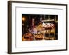 Chicago the Musical - Yellow Cabs in front of the Ambassador Theatre in Times Square by Night-Philippe Hugonnard-Framed Art Print